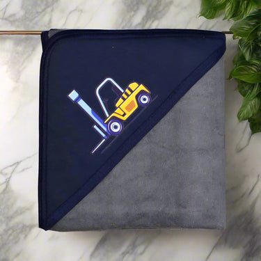 Bath Towel With Hood Grey Builder
